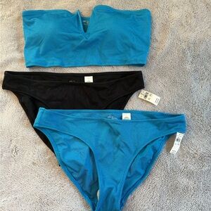 Aerie Shine Pique Bikini Set - NEW